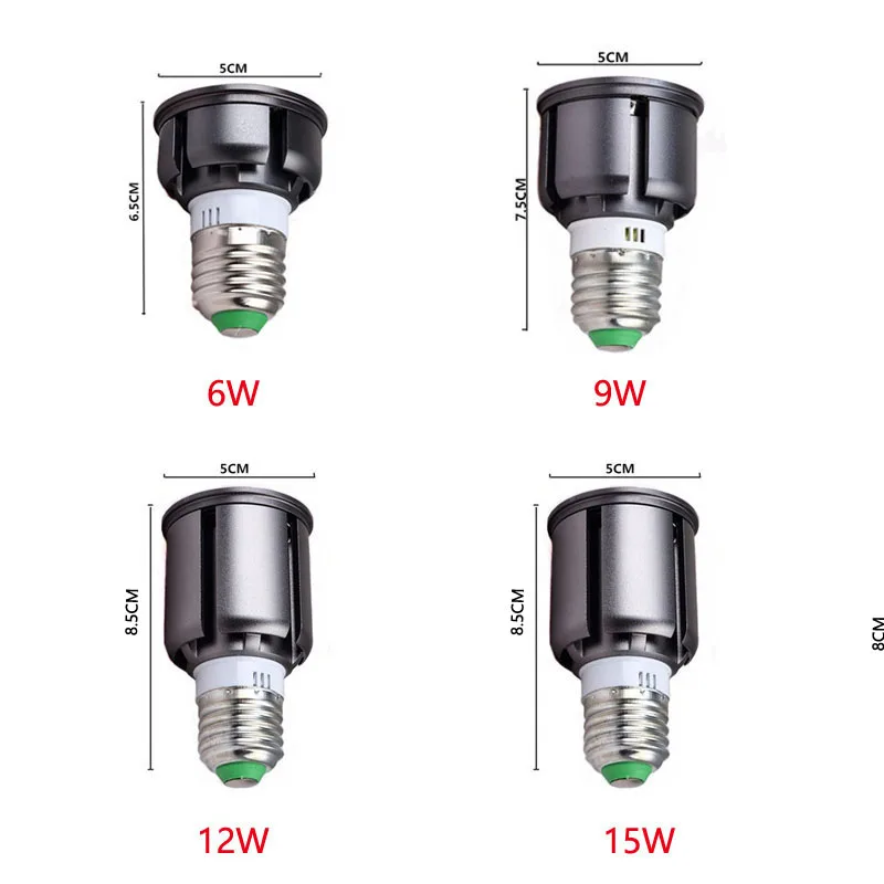 Super Bright LED Spotlight GU10 GU5.3 E27 E14 MR16 Dimmble lamps 6W 9W 10W 12W COB 110V 220V DC12V led Bulbs spot home lighting