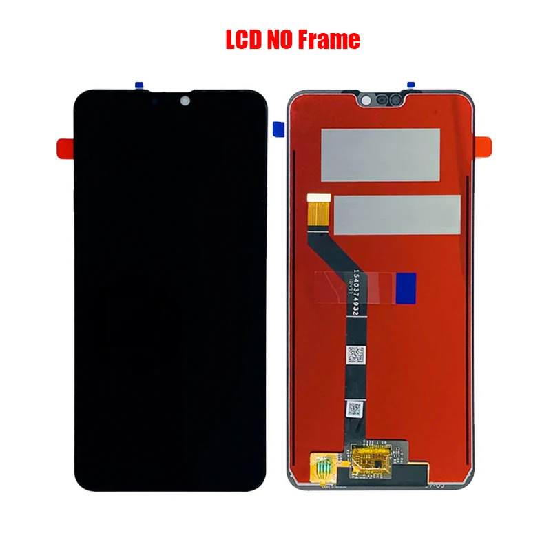 For  Asus Zenfone Max Pro (M2) ZB631KL LCD screen assembly with front case touch glass, X01BDA LCD Display Black