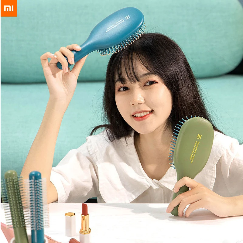 xiaomi youpin air cushion massage comb hair curls comb Blowing hair styling Inner buckle Massage comb hair salon Household