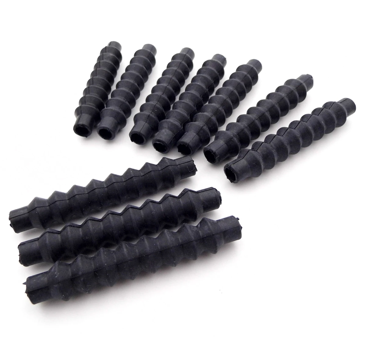 5PCS L58mm ID4mm Flexible Rubber Bellows Push Rod Boots Radio Box Seal for RC Model Boat Car Waterproof