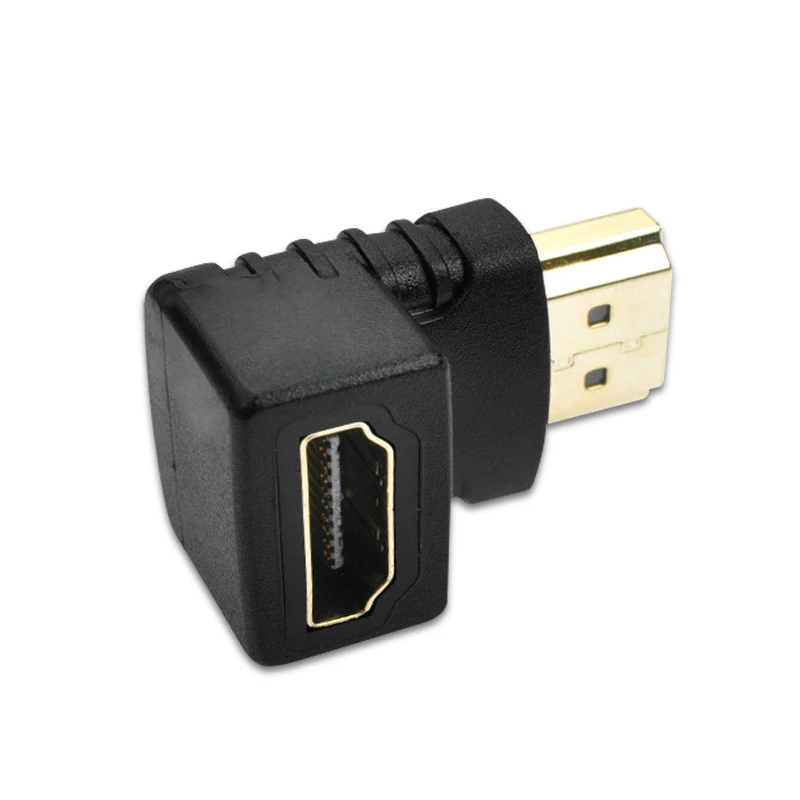 Adattatore ad angolo retto a 90 gradi compatibile con HDMI connettore a gomito HDMI HDMI da 270 gradi maschio a femmina