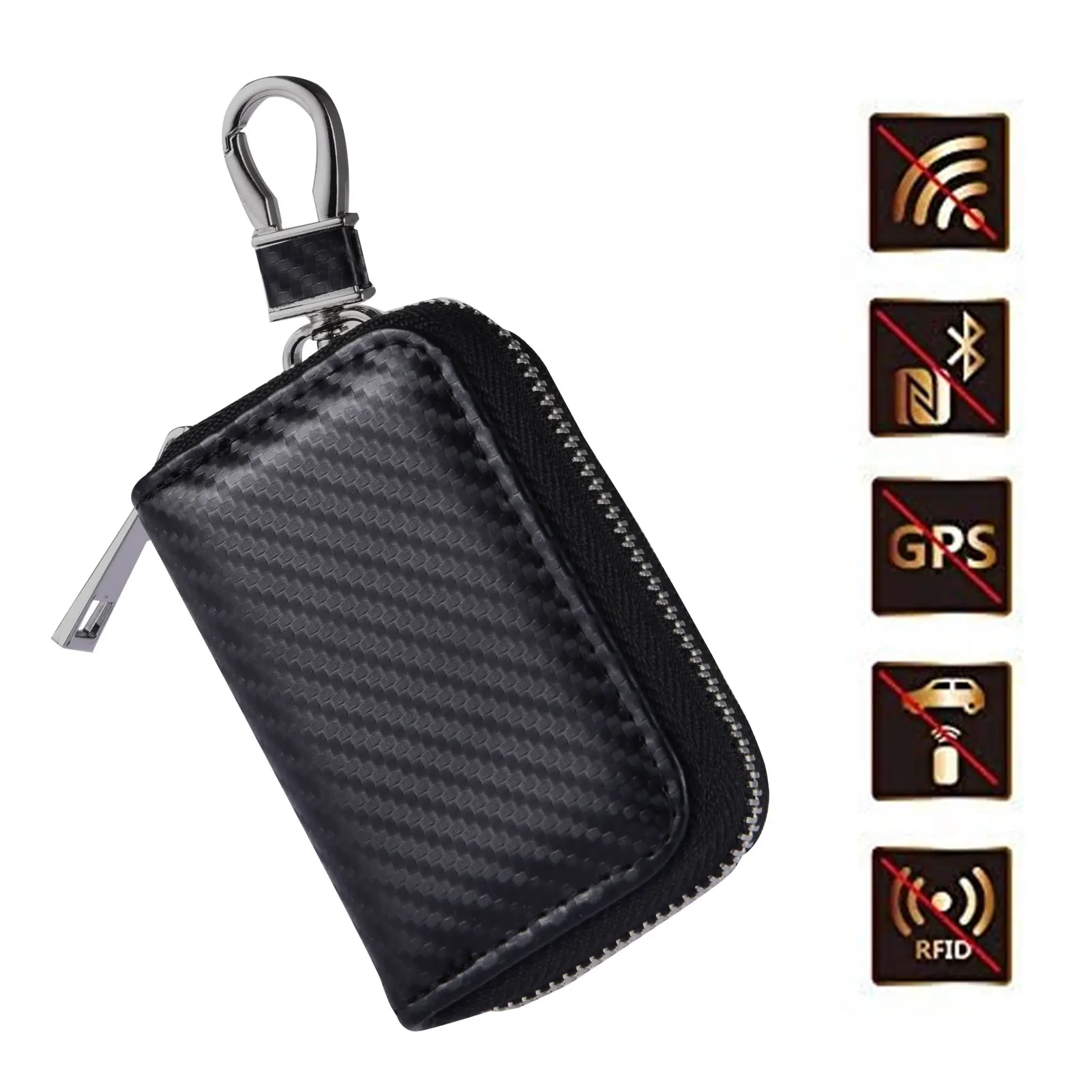 Premium Faraday Box Signal Lock Bag Anti-Theft Key Fob RFID Signal Blocking Bag Anti-Theft Pouch Anti-Hacking Case Blocker