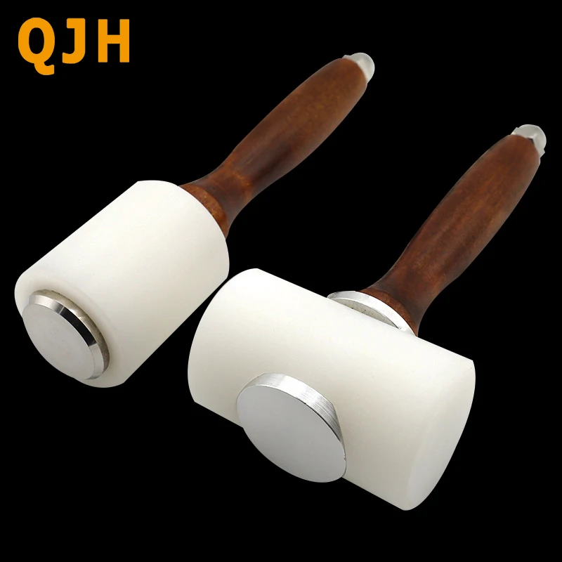 

leather seal carving hammer DIY handmade leather goods dedicated hammer punch hammer hardware installation Nylon hammer