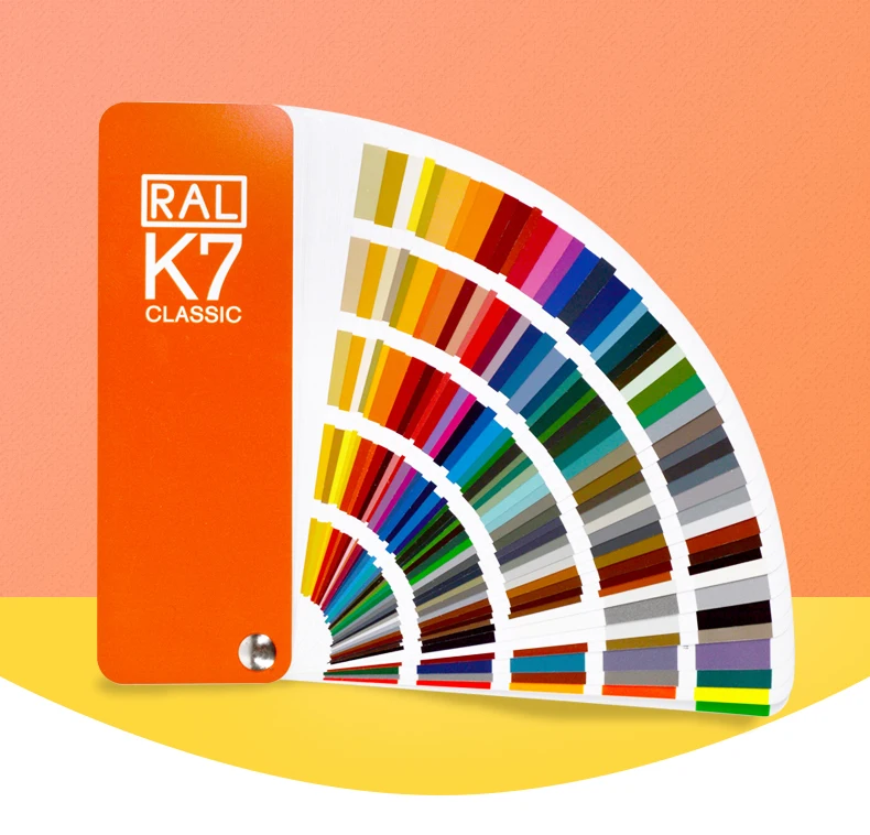 2021 new original German RAL color card international standard Ral K7 paint color card 215 ribbon gift box