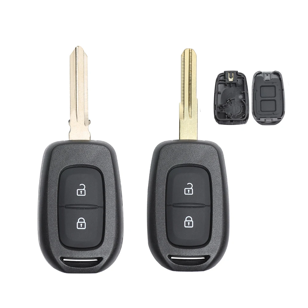 Keyecu Remote Car Key Shell Case 2 Buttons for Renault Duster Trafic Clio4 Master 3 Logan Dokker 2013 2014 2015 2016 2017