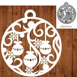 Metal Cutting Dies Christmas balls Decoration Scrapbook Paper Craft Knife Mould Blade Punch Stencils