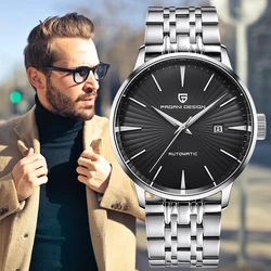 PAGANI Design-Reloj de pulsera para hombre, accesorio masculino de pulsera resistente al agua con mecanismo automático, complemento deportivo mecánico sencillo de Negocios, nuevo