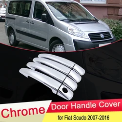 for Fiat Scudo 2007~2016 2008 2009 2010 2011 2012 2013 Chrome Door Handle Cover Exterior Trim Catch Car Protecti Accessories