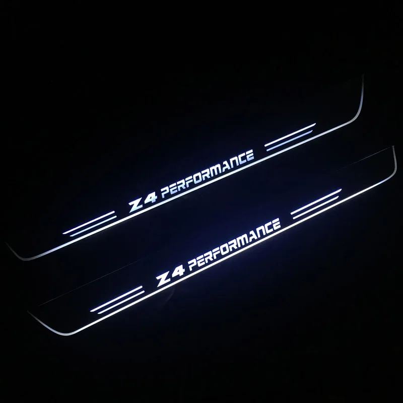 LED Door Sill Lights For BMW Z4 E85 E86 E89 G29 Plate Guard Pathway Welcome Car Scuff  Moving Led Pedal Lamps