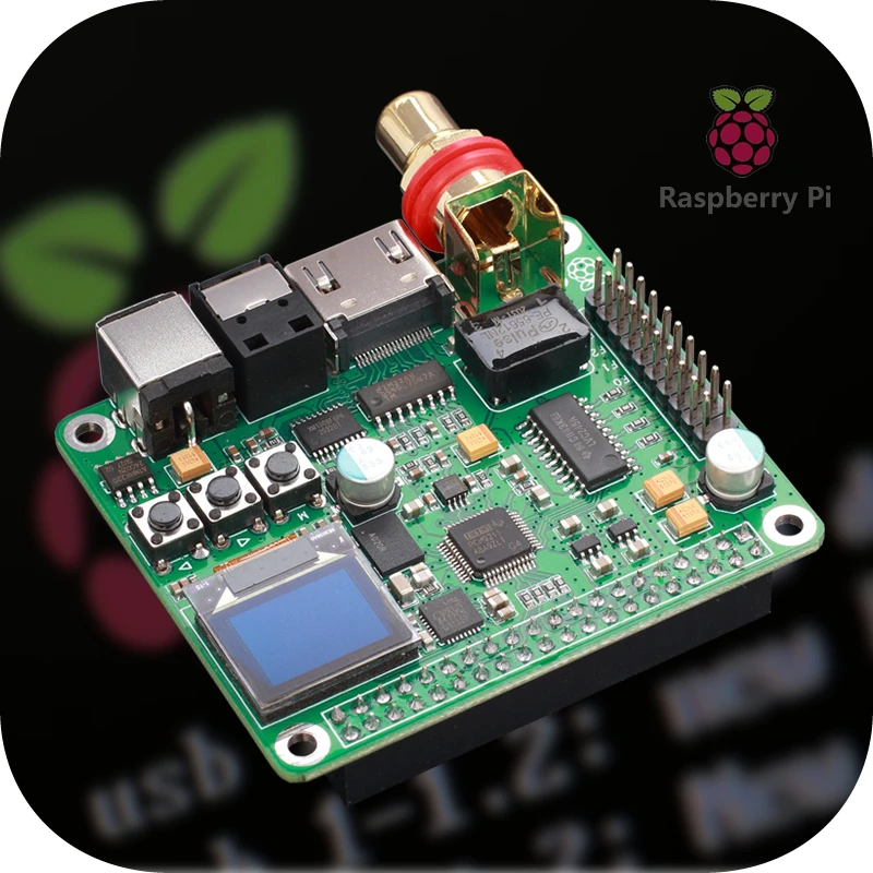 New New Raspberry Pi digital audio decoder board HIFI fever DAC digital broadcast support coaxial optical fiber I2S 3B 4B