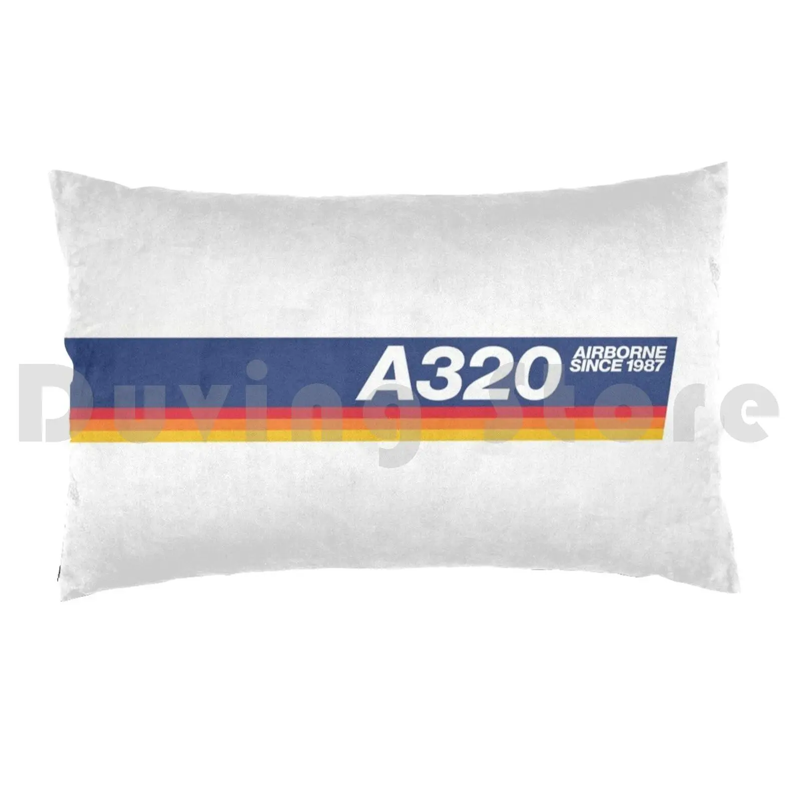 Vintage A320-Airborne Since 1987 Pillow Case DIY 50*70 Airbus A320 320 Airplane 1987 Plane Medium Range Jet Shorthaul