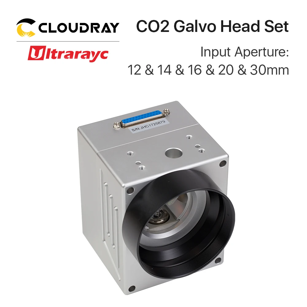 Imagem -02 - Ultrarayc Co2 Galvo Head Grupo Abertura de Entrada 10.6um 12 mm 14 mm 16 mm 20 mm 30 mm para Marcação a Laser Co2 Cooper Scanning System