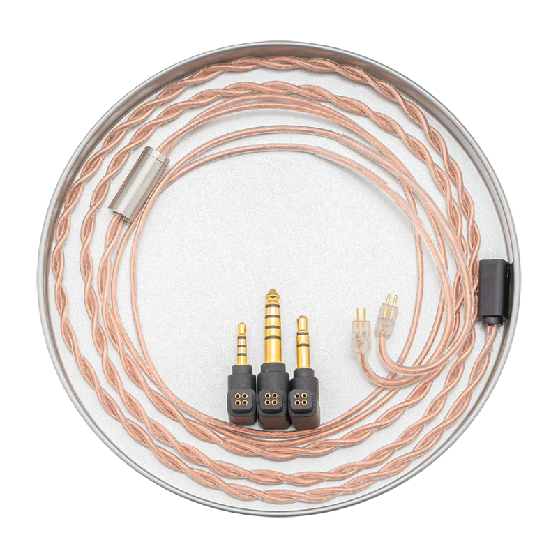 Moondrop PCC 同軸 OCC 銅線 6N 純粋な単結晶銅プロフェッショナル交換可能ケーブル