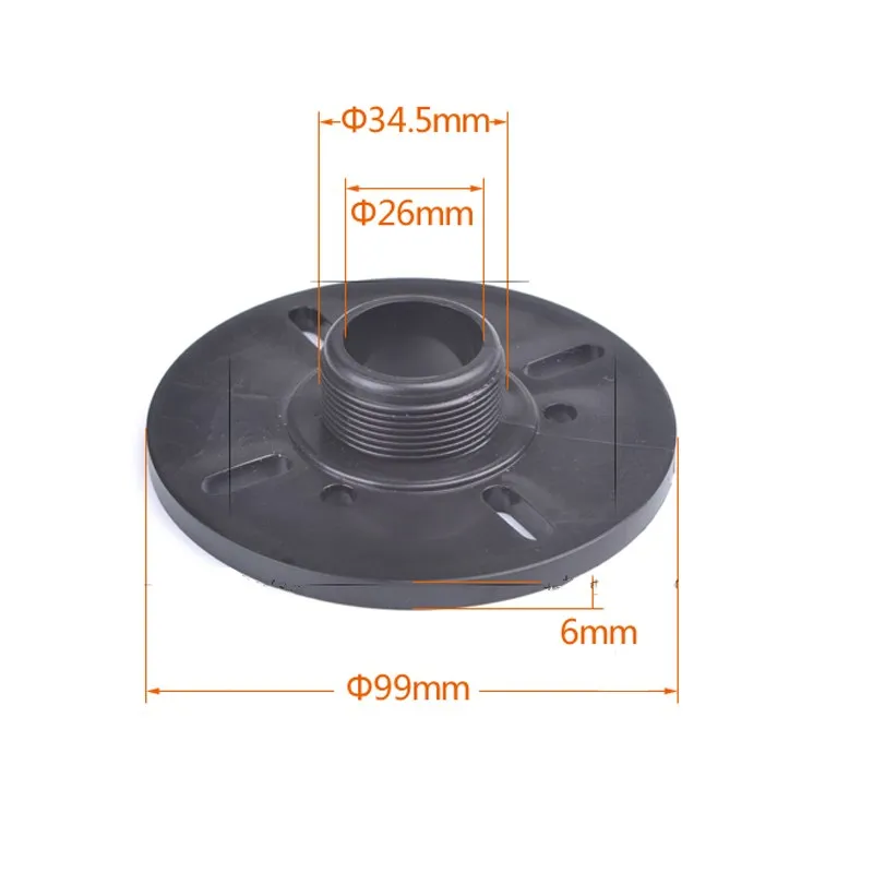 1pc Outer Screw Mouth Horn Adapter Plate  34mm 44.4mm 51mm Core ABS Horn Interface For Tweeter Speakers Stage KTV  Speaker