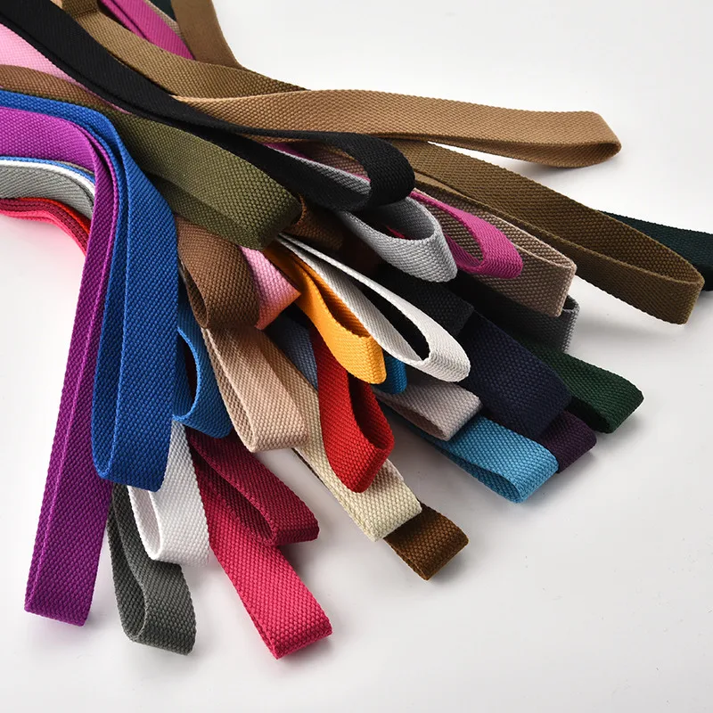 3Yards 25/30/38mm Canvas Webbing/Ribbon Bag Cotton Webbing Belt Knapsack Accessories Outdoor Backpack  Parts DIY Craft For Home