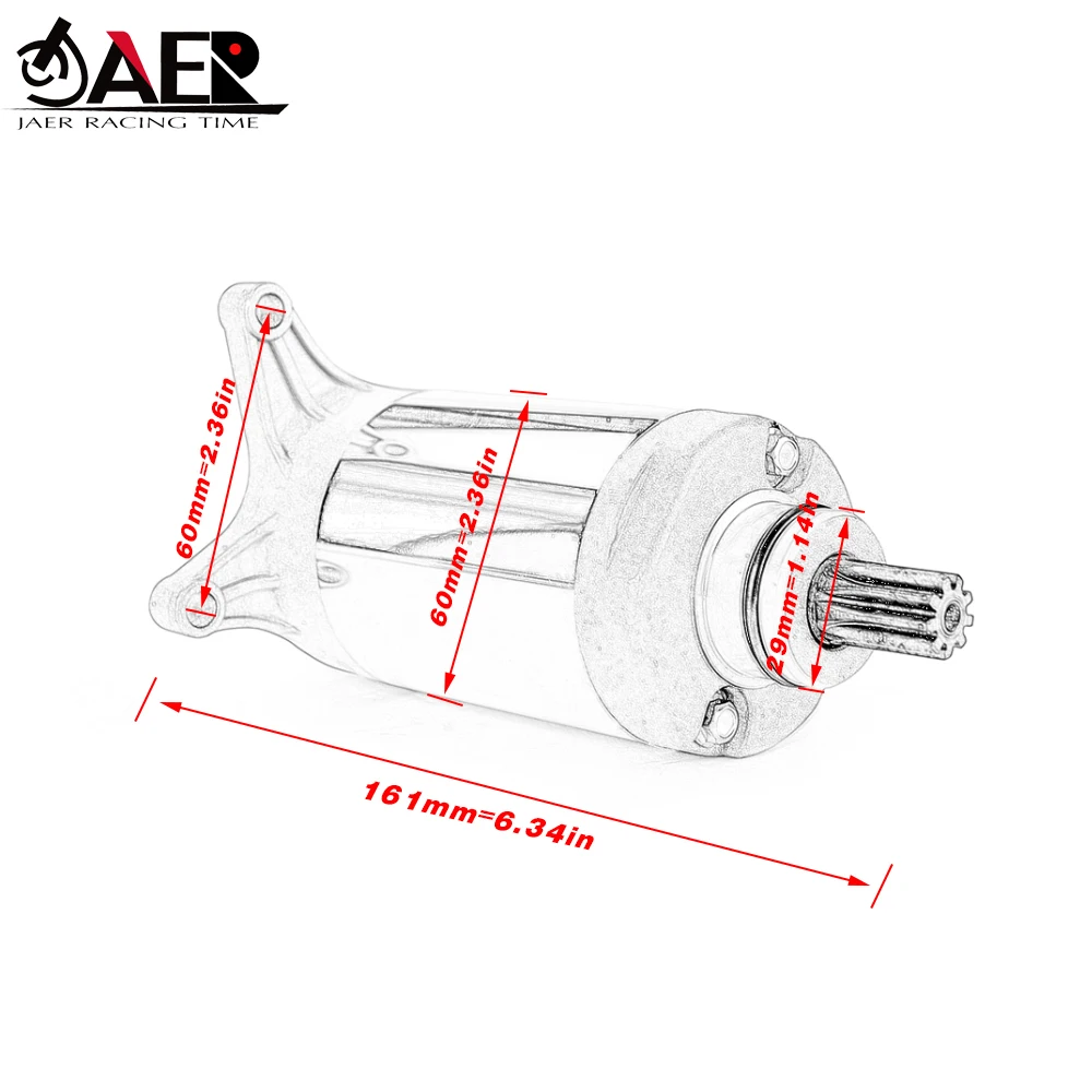 Engine Electric Starter Motor for Yamaha XV250 VStar V-Star Virago Route 66 XVS250 XVS125 Drag Star XV125 XV240 Virago