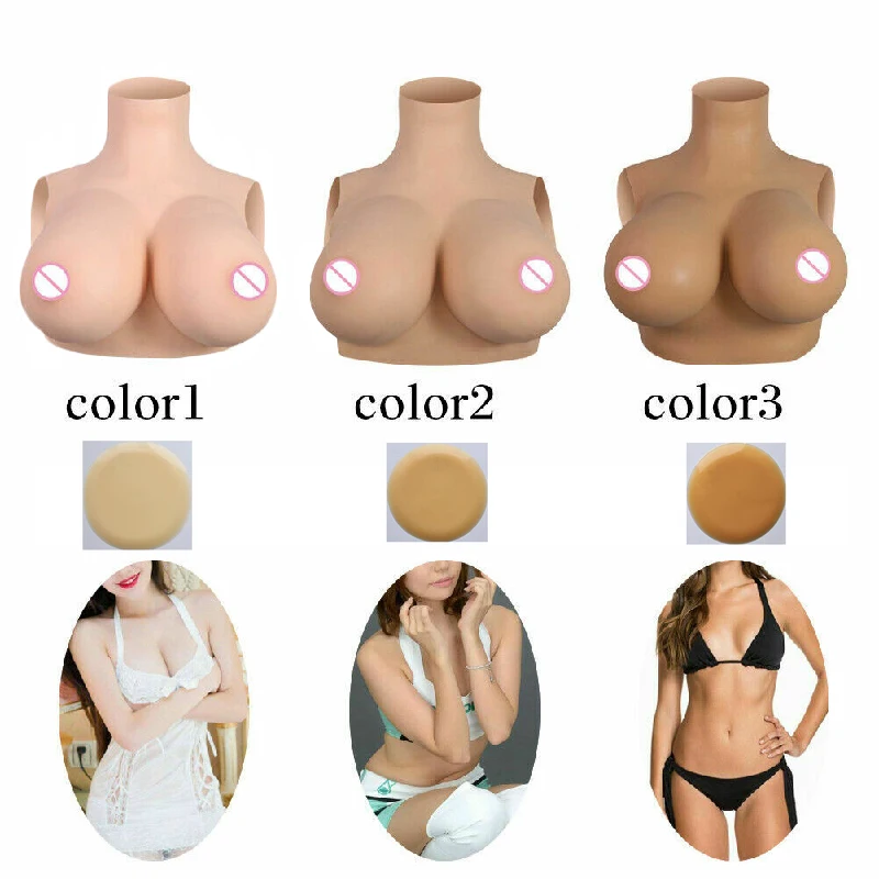 

Large size G Cup Cotton Breast Forms Fake BoobsDrag Queen Breastplate For Crossdresser Cosplay