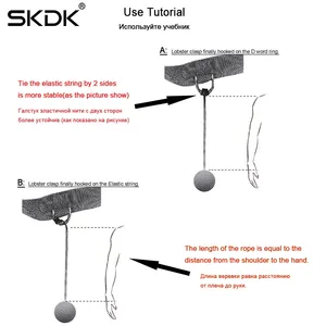 كرات الملاكمة الانعكاسية مع باندانا ، وسرعة اللكم ، ومهارة القتال وتنسيق عين اليد ، والتدريب أفضل 8 مبيعات لحلبة الملاكمة للمعارك - رقم 2