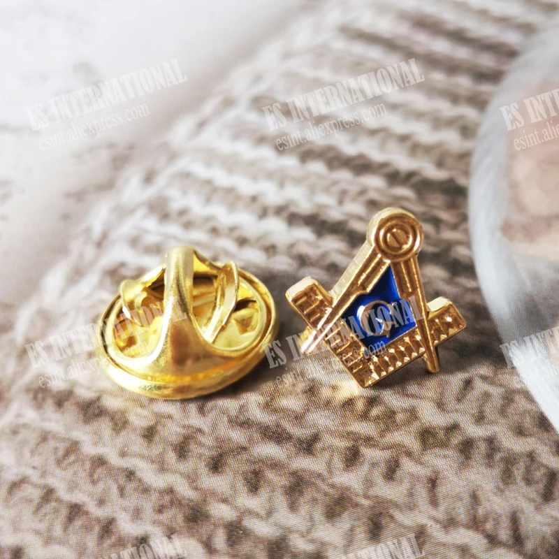 Masonic Lapel Pins Freemasonry Badge Mason Freemason BLM29b Size 1*1.1cm Minimalist Back Sandblasted Creative Accessories