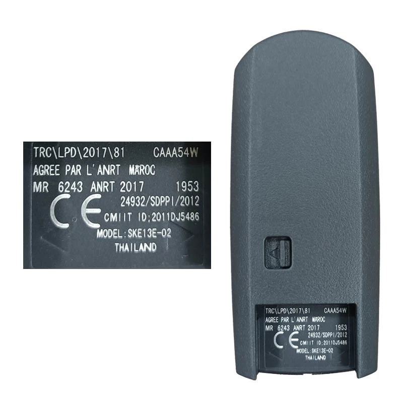 CN 026016 Aftermarket 3 przyciski inteligentny kluczyk samochodowy Model SKE13E-01 SKE13E-02 sterowanie 433 mhz dla MAZDACX-3 CX-5 Axela Atenza