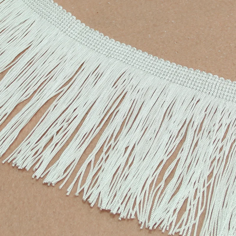 BEL AVENIR 1m/Bag Width 10cm Lace Curtain Accessories Stage Clothing Textiles Big Tassel Long Chainette Fringe Tassels Trimming