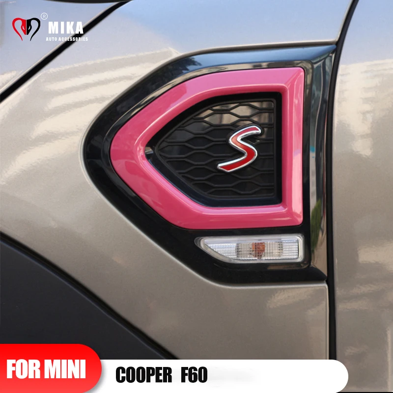 

1 PCS For Mini Cooper F60 S New Style Auto Side Wing Fender PC Vehicle Outdoor Turn Signal Sticker Decoration Car Accessories