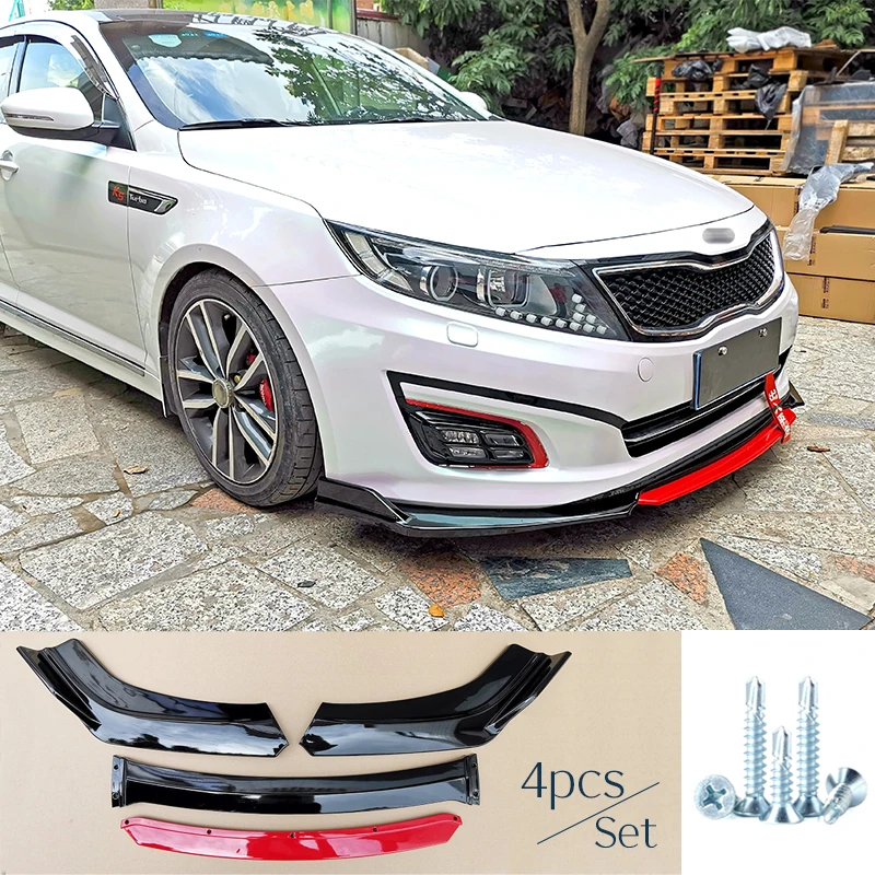 Front Bumper Spoiler for Kia Optima K5 2014 - 2017 Protector Plate Lip Body Kit Carbon Surface Chin Shovel Contrast Color Design - Image 3