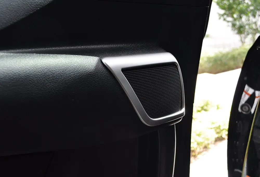 2PCS ABS Door Speaker Ring Molding Garnish Cover Trim Accessories For TOYOTA ALPHARD 30 2015 on