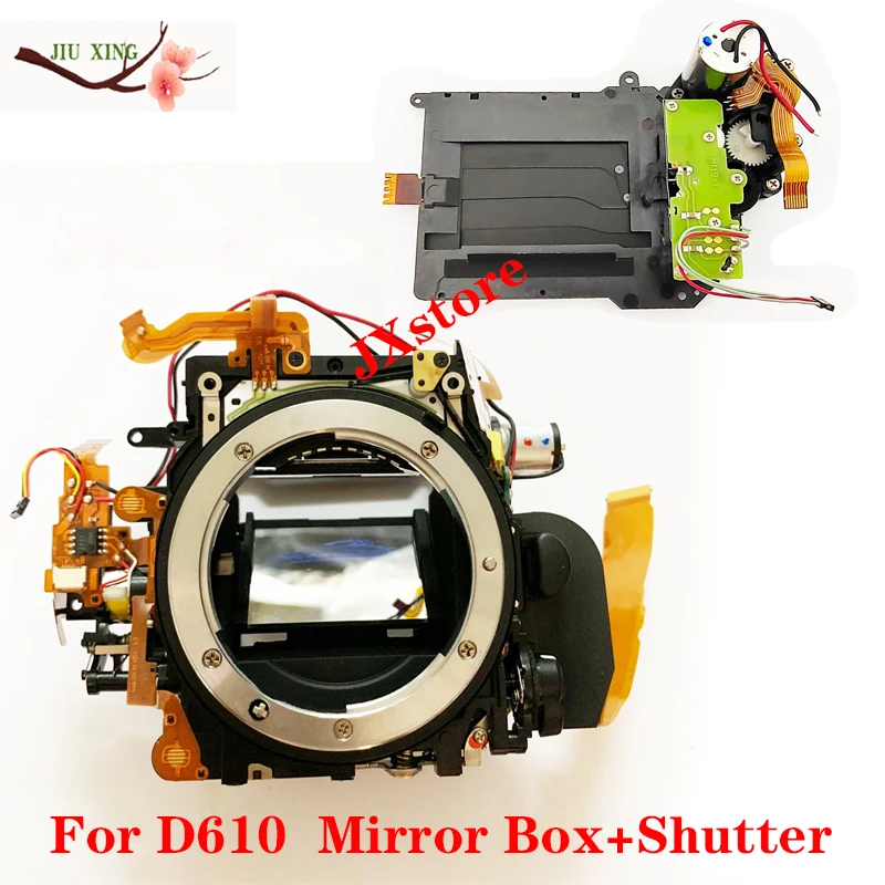 Original For Nikon D600 D610 Front Main Body Frame Mirror Box with Shutter Aperture Motor Diphragm Drive Unit Camera Repair Part