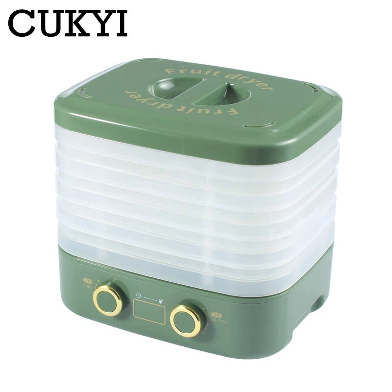 

CUKYI Multifunctional 5 Layers Fruit dryer Pet Snacks Flower Tea Herbs Drying machine dehydrator Timing Temperature controlable