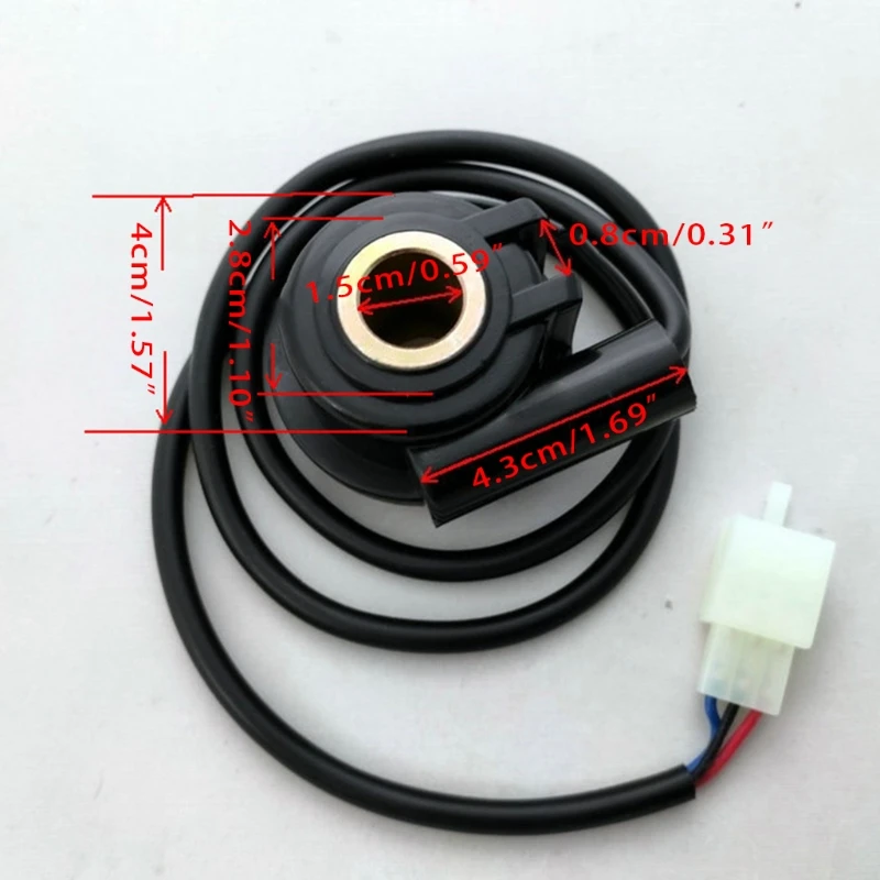 Speedometer Universal Motorcycle Bike ATV Digital Odometer Tachometer Speed Replace Universal Sensor Cable with 4 Magnet