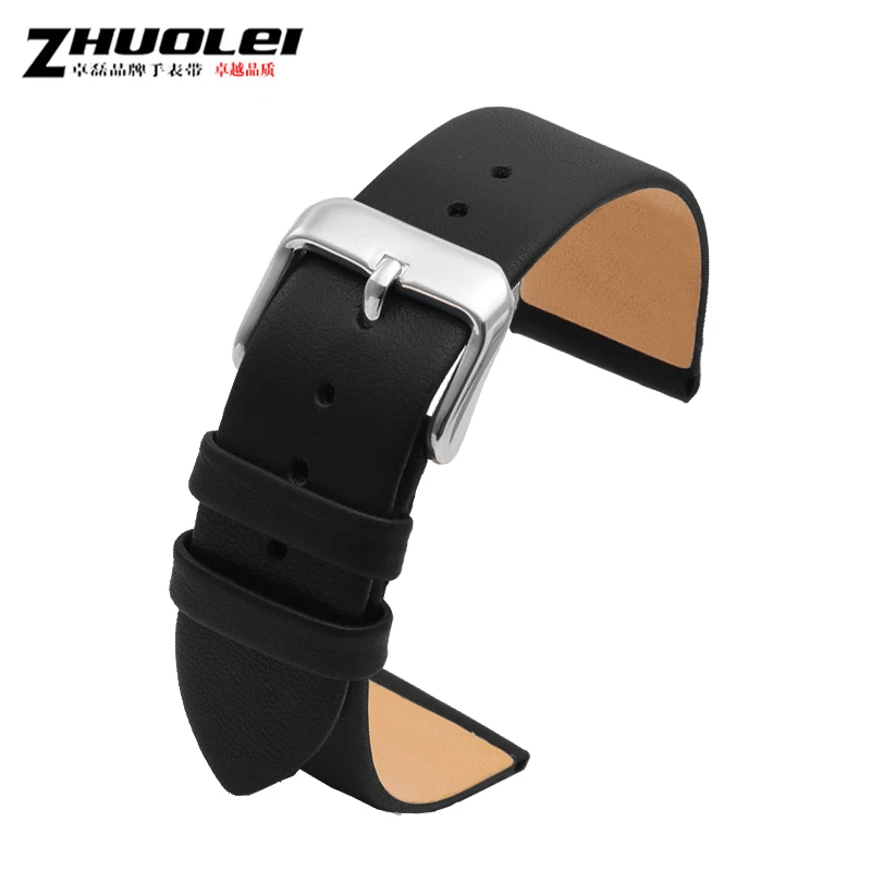 Ultra-thin soft genuine leather watchband for brand watches band 12 14 15 16 17 18 19 20mm watch strap