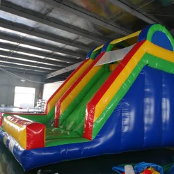 PVC inflatable climbing wall-giant climbing tower inflatable slide with pool for kids outdoor sports