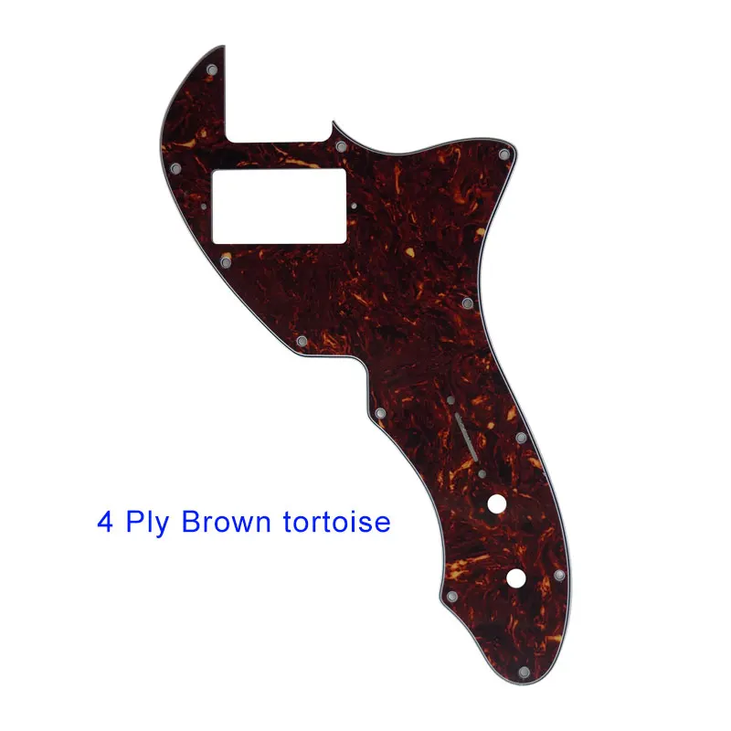 Xinyue Custom Guitar Parts For 12 Hole Screws US Tele 69 Thinline Guitar Pickguard With PAF Humbucker Scratch Plate