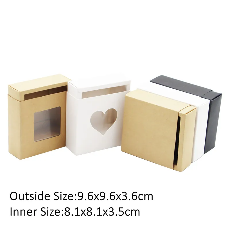 

50Pcs Blank Paper Drawer Box DIY Storage Kraft Display Boxes for Jewelry/Candy/Cake/Rose/Handmade Soap/Gifts/Crafts