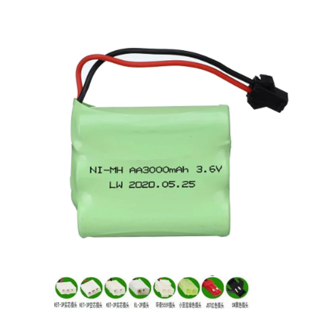3.6 v 3000mAh NiMH 배터리 Rc 장난감 자동차 탱크 보트 건 AA 3.6 v nimh 충전식 배터리, rc 자동차 장난감 보트 모델 용