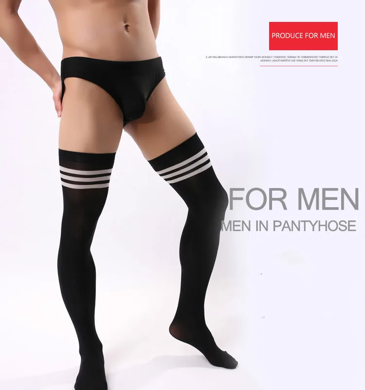 Calcetines de tubo para hombre, medias de vestir, formales, exóticas, sexys, para negocios