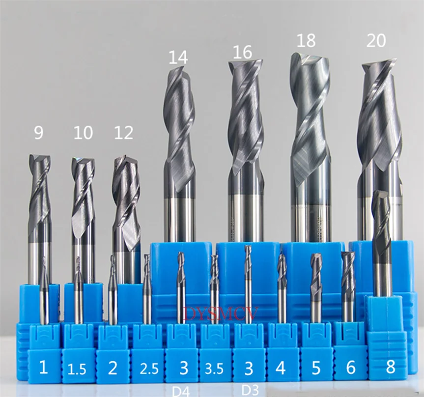 1pc 엔드 밀 HRC50 2 플루트 1mm 1.5mm 2mm 2.5mm 3mm 4mm 5mm 6mm 카바이드 플랫 엔드 밀 기계 cnc 선반 밀링 커터 공구