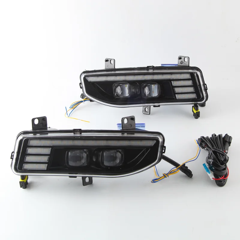 LED DRL Daytime Running Lights Fog Lights Turn Signal Lamp for Nissan X-Trail Rogue Qashqai Kicks Sylphy Sentra 2017-20