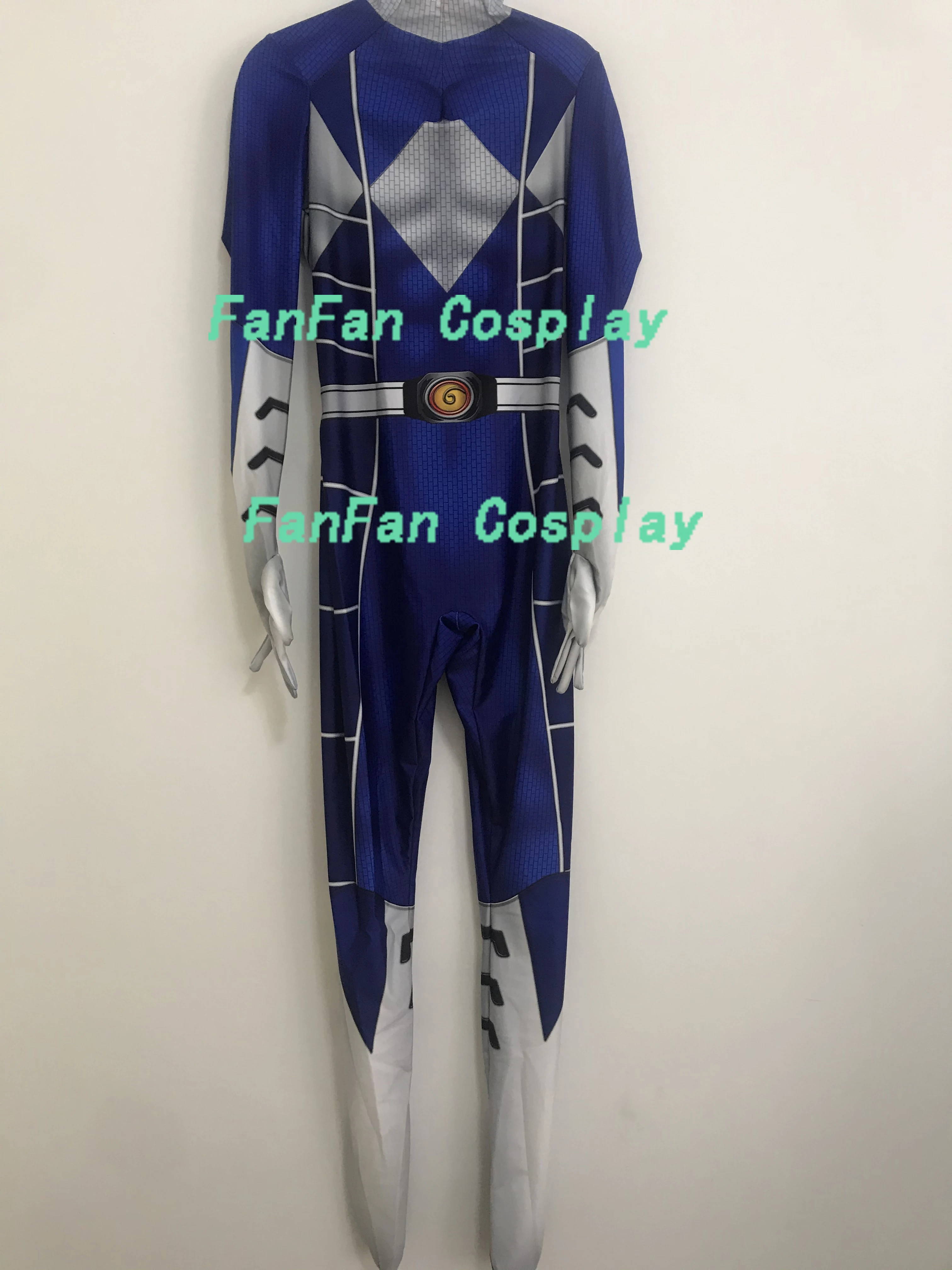 

3D Print Kyoryu Sentai Zyuranger Ranger Cosplay Costume Blue Rangers Bodysuit Zentai Suit Halloween Costume