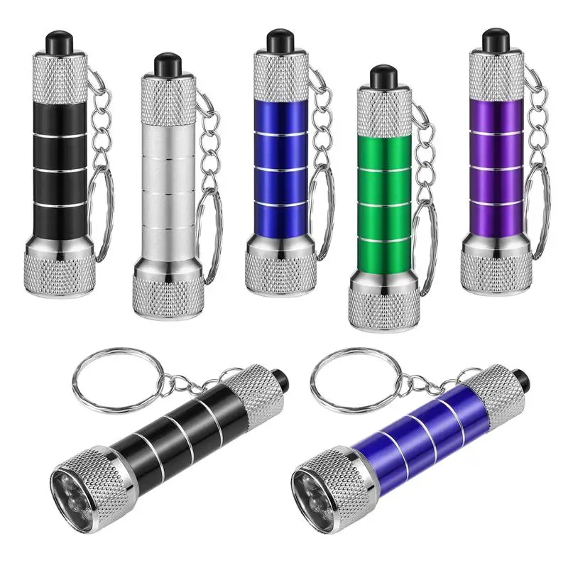 

IMIKEYA 10pcs Mini Flashlight 5 LED Powerful Flashlight Keyring Torch Keychain for Home Outdoor Activities Random Color