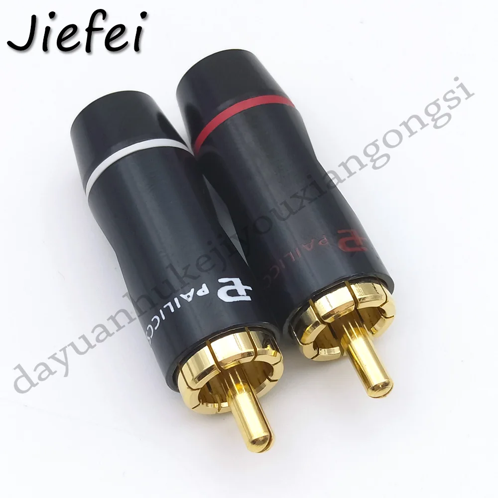 10-50Pcs copper high quality RCA plug Audio soldering connectors Selling