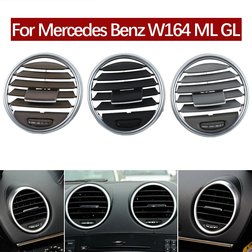 Car Front Dash Air Conditioning Ac Vent Grille Panel Cover Replacement For Mercedes Benz W164 M ML GL 300 350 450 500 2005-2011