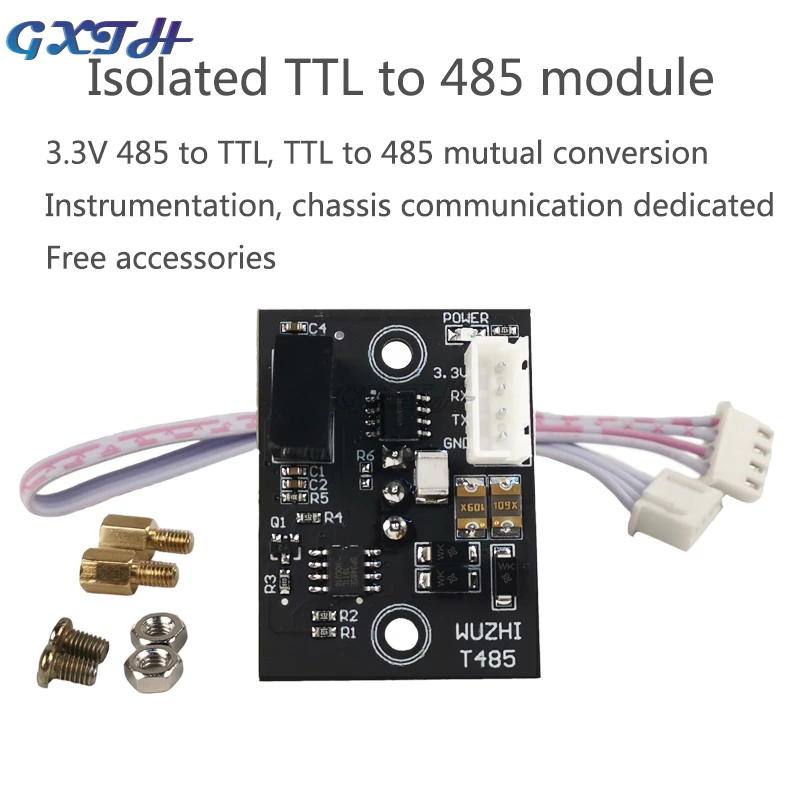 

Isolated TTL To 485 Module Rs485 To TTL Communication Microcontroller Serial Cable Converter Chassis Industrial Grade