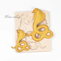 3D Snake Shape Silicone Molds For Baking DIY Kitchen Pastry Cake Fondant Resin Mould Dessert Chocolate Lace Decoration FM1028