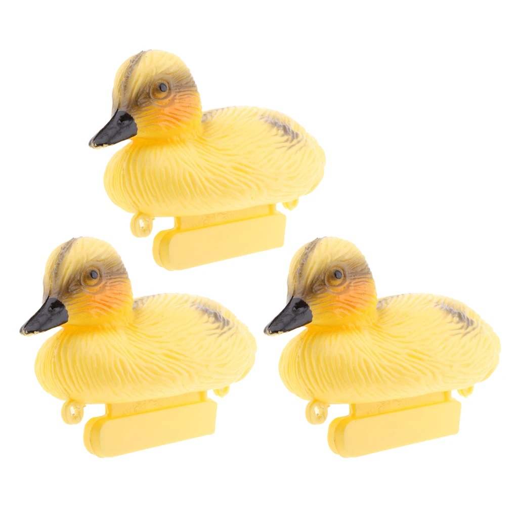 3szt Baby Ducking Floating Ducklings Fish Pond Ornament Plastic Decoy