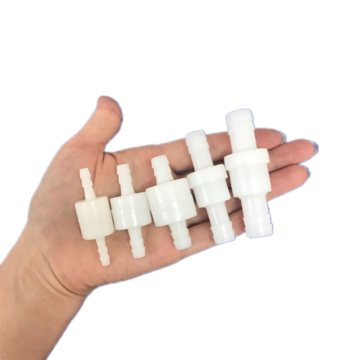 1PC New Plastic One-Way 4/6/8/10/12 Non-Return Water Inline Fluids Check Valves for Fuel Gas Liquid