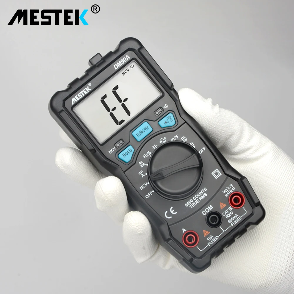 Digital Multimeter 6000นับความเร็วสูงอัตโนมัติอัจฉริยะNCV True RMSอุณหภูมิUniversal Multimetro