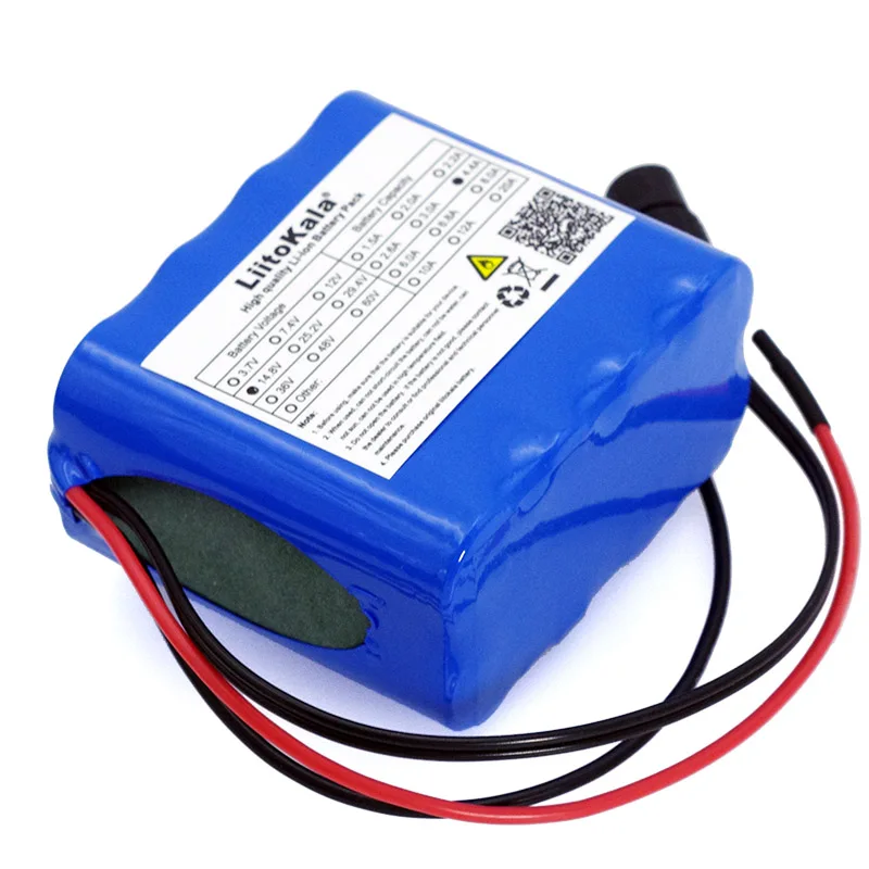 Imagem -02 - Liitokala-bateria para Pesca Noturna 14.8v 4ah 18650 Bateria de Li-iom Aquecedor Lâmpada de Mineração Amplificador de Bateria com Bms Mais Carregador 16.8v