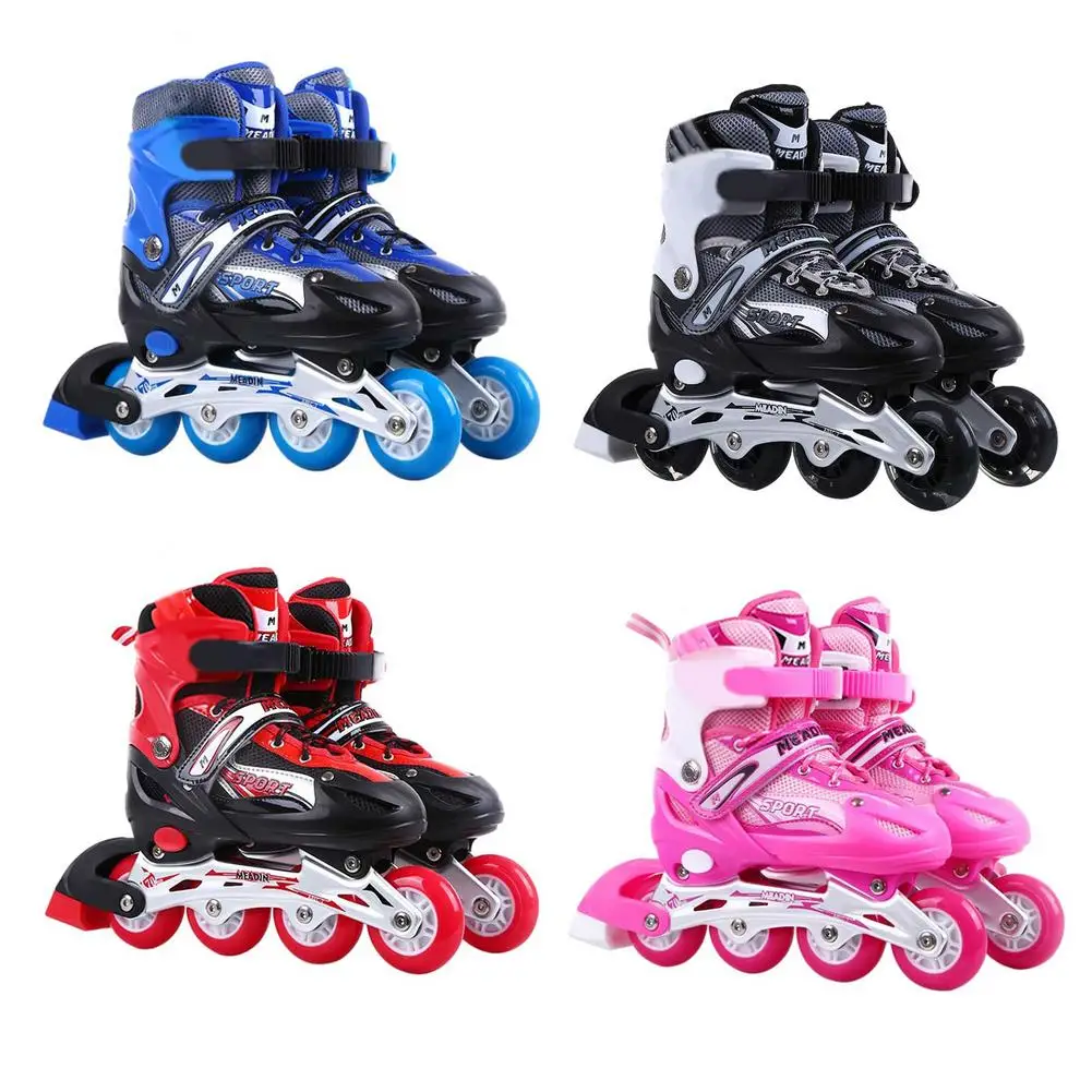 

Professional Kids Inline Skates Children Adjustable Skates Roller Skates With Light Up Wheels Boys And Girls Skates